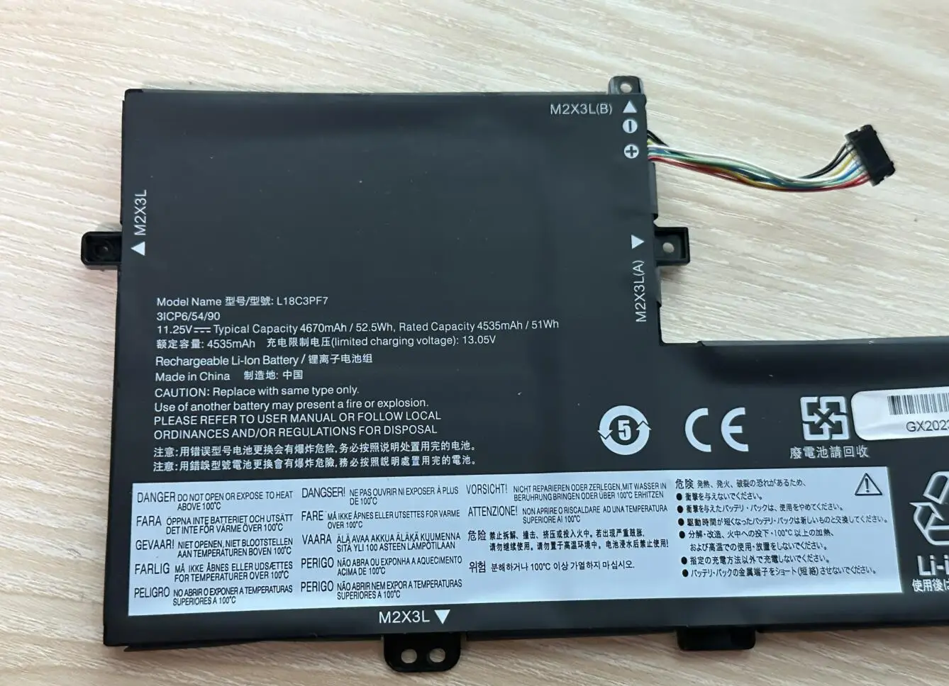 52.5Wh L18C3PF7 Laptop Battery  For Lenovo Ideapad S340-15 S540-15 L340-15IWL/15API/17API V155-15API L18L3PF2 L18C3PF6