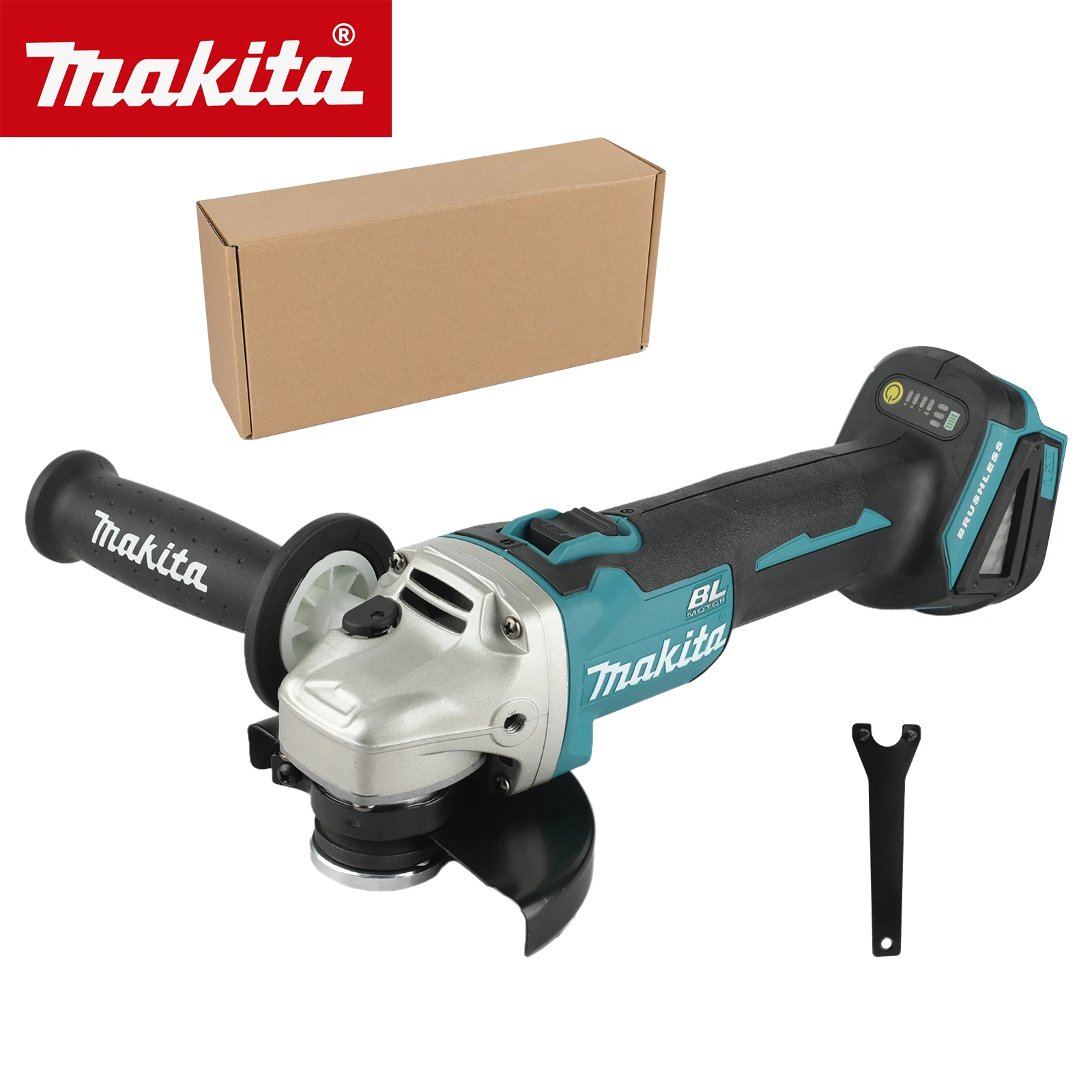 Makita DGA504 18V borstelloze lithium-elektrische haakse slijper Oplaadbare polijstmachine Snijmachine Hoog vermogen