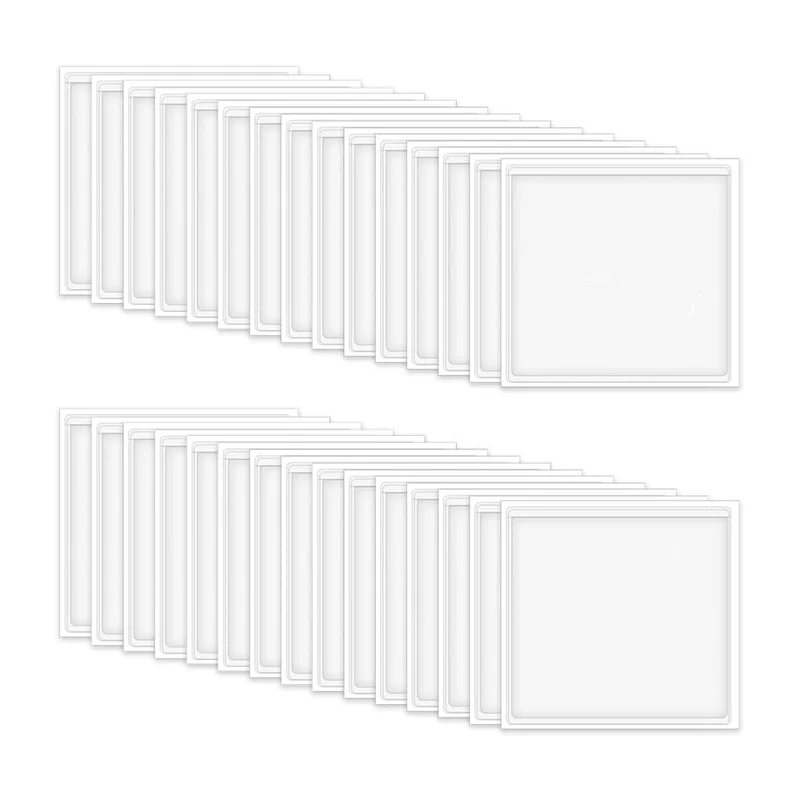 AT93-60 Pack Index Card Pockets Clear Label Pockets Index For Organizing And Protecting For Note Cards And Library Cards