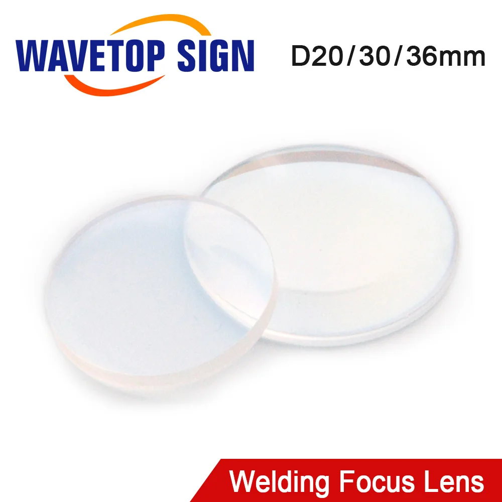 WaveTopSign YAG 1064nm Lazer Kaynak Makinesi Odak Lensi Dia.20mm Odak Uzunluğu 50 60 100 120mm Kalınlık 2mm