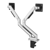 2025 Dual-screen Monitor Arm Adjustable Angle Right Led Wall Mounting Bracket Desktop Monitor Holder Monitor Stand Mount CN;ZHE
