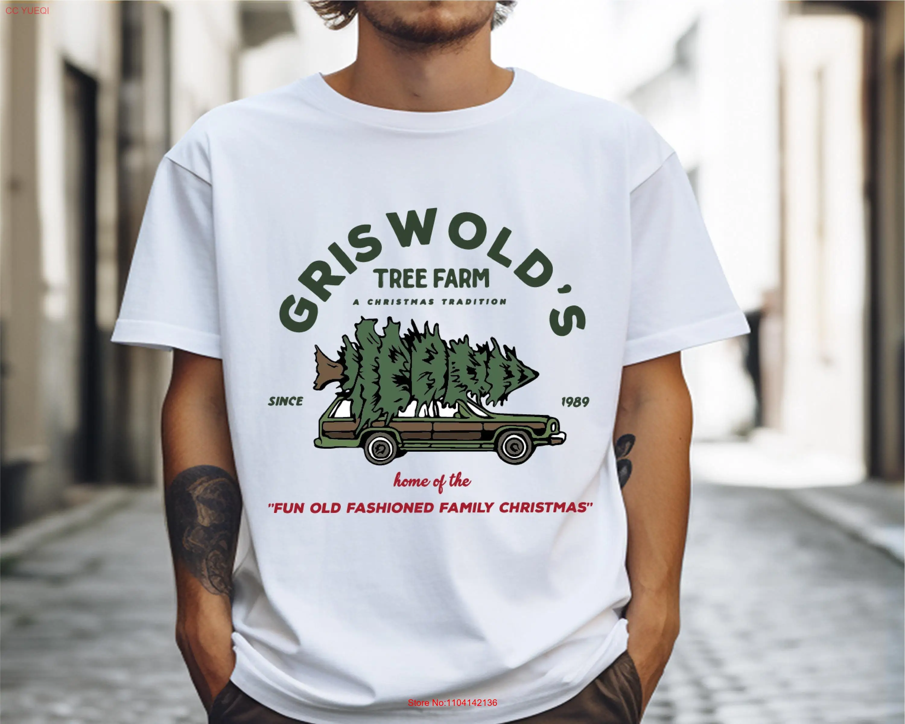 

Griswold's SweaT T Shirt Tree Farm Christmas Western long or short sleeves