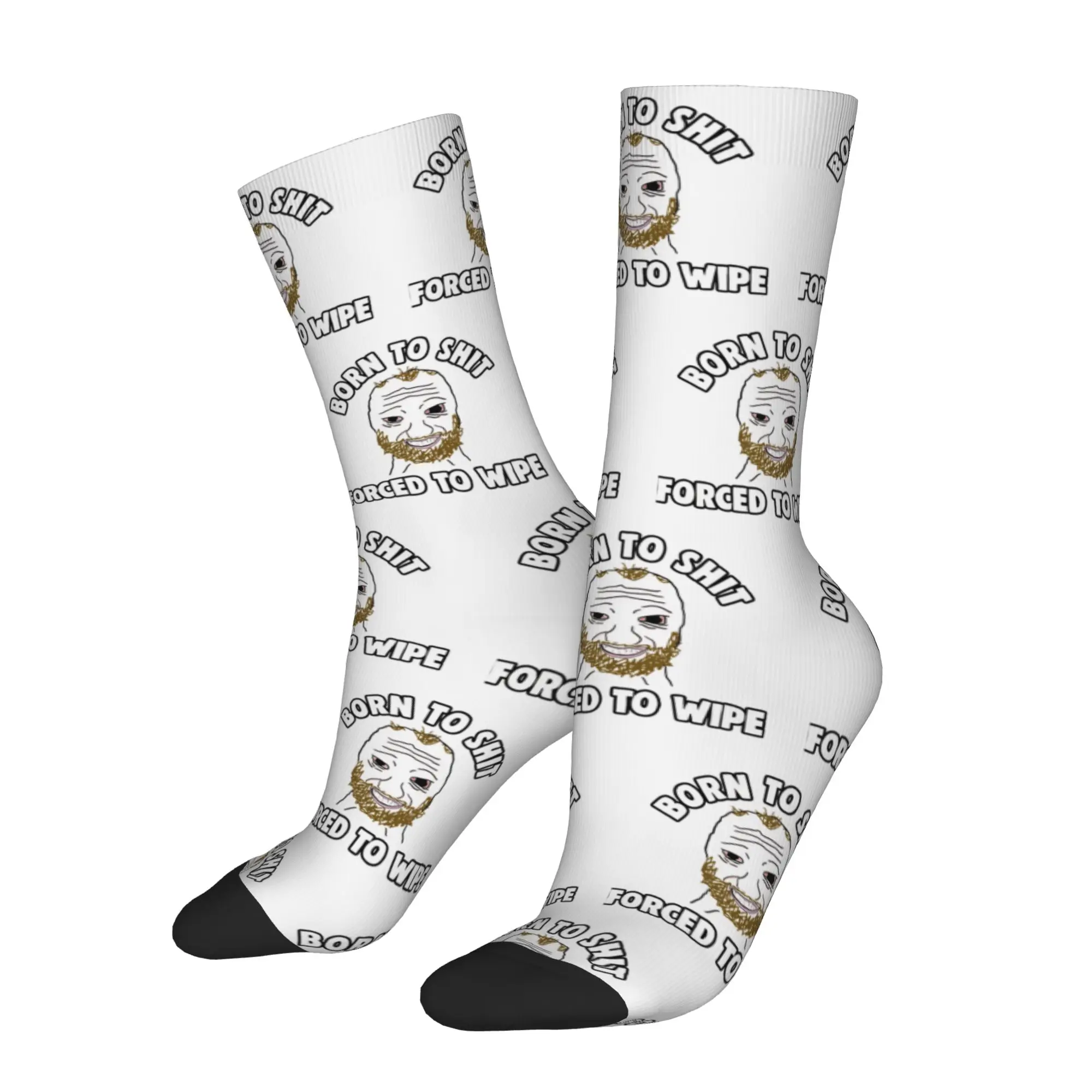 Wojak Soyjak Chudjak Chud meme Gift Dress Socks Merchandise for Men Non-slip Printing Socks