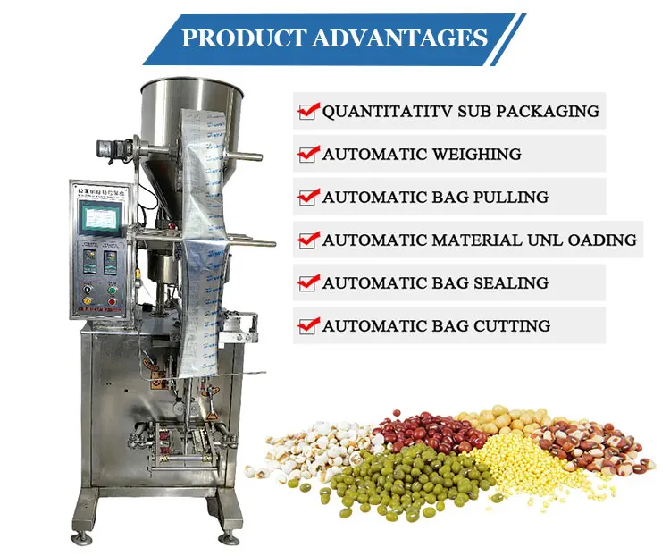 Fully Automatic Vertical Nitrogen Packing Machine For Beverages Snacks Multifunctional Rice Potato Chips Bags Snacks Beverages