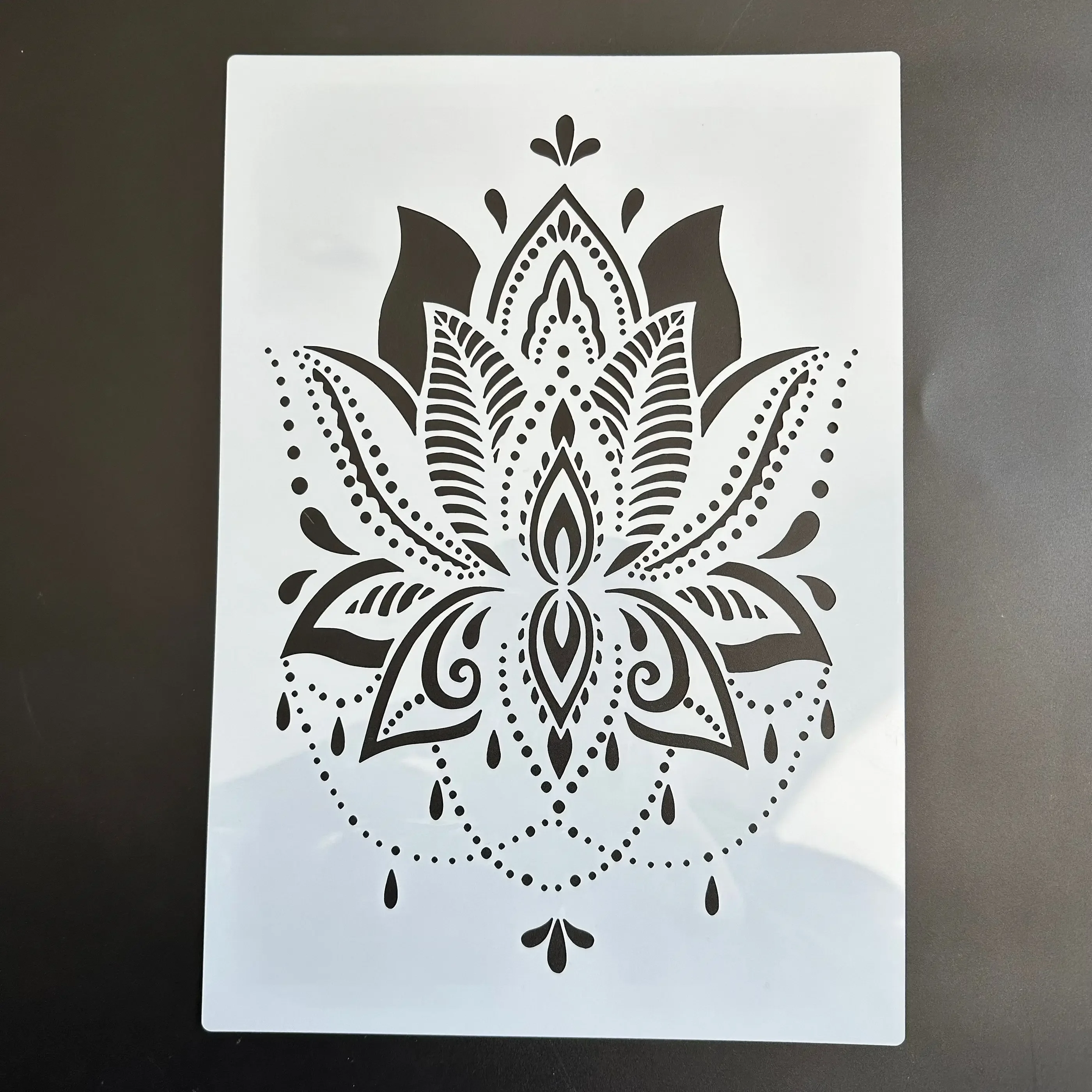 

A4 29 * 21cm DIY Stencils Wall Painting Scrapbook Coloring Embossing Album Decorative Paper Card Template mandala the Buddha