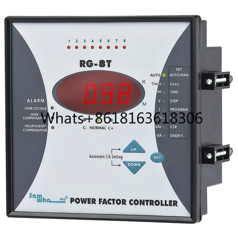 220VAC Power Factor Control 6 Steps Reactive Power Control Relay