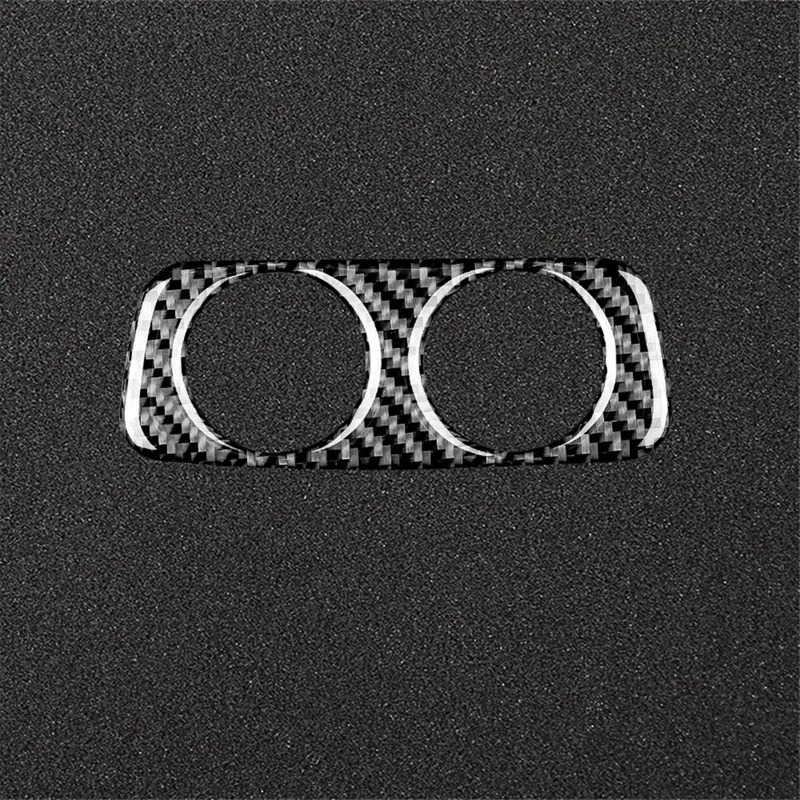 Real Carbon Fiber For Kia Stinger 2018-2023 Car Rear Charging Port USB Hole Cover Trim Sticker Interior Accessories