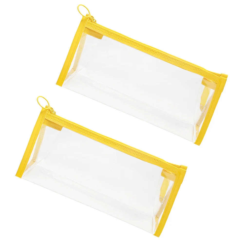 

2pcs Pencil Case Bag Storage Organizer For Stationery Pens Makeup Supplies Student Gift Office School Essentials