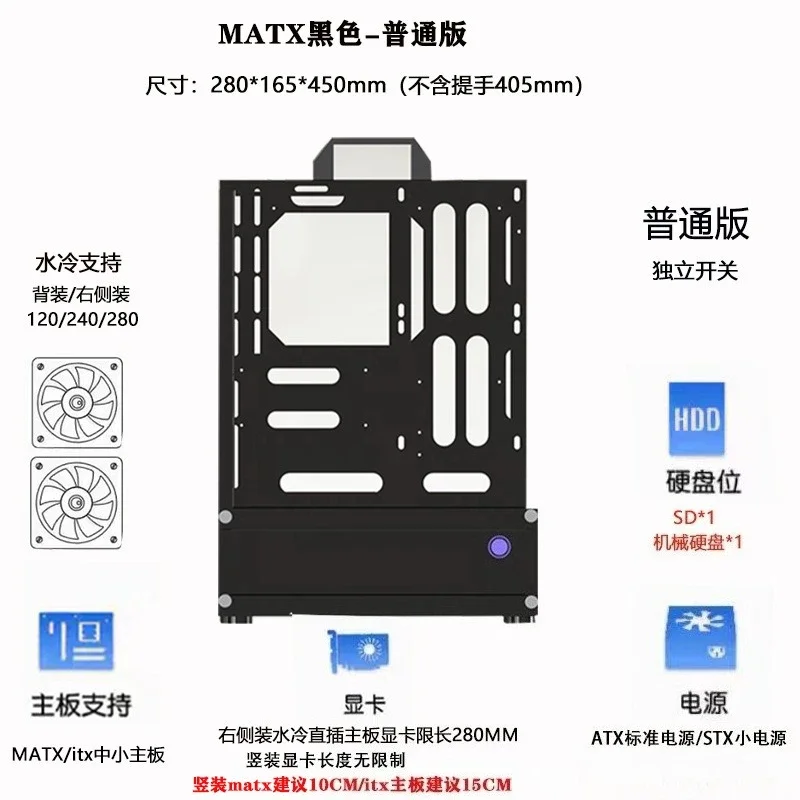 Casing PC Rak Vertikal Open Ch - Pc Chassis ulasan dan harga