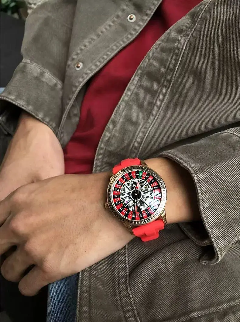 The new model has come and gone, gambling watch men's automatic mechanical watch waterproof luminous watch wormhole concept