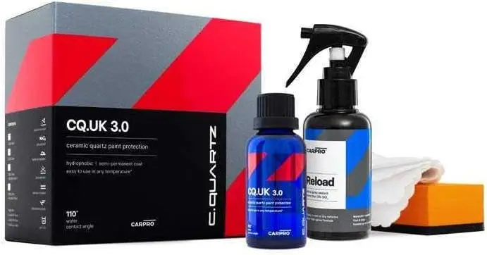 CARPRO CQUARTZ UK 3.0 - Ceramic Coating for Cars, Quartz Based Nanotechnology, Bonds to Paint, Glass, Metal and Plastic