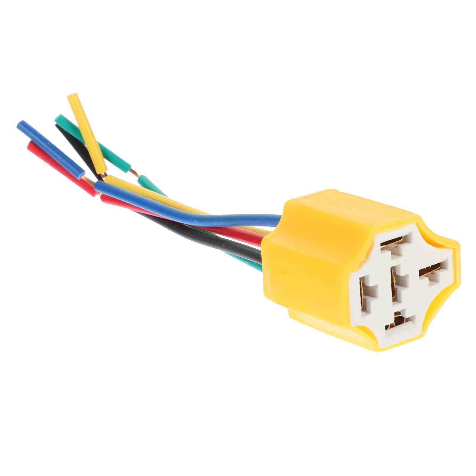 

Ceramic Relay Socket Car Relay Light Socket Replacement Headlight Wiring Harness Connector Auto Headlight Harness Adapter