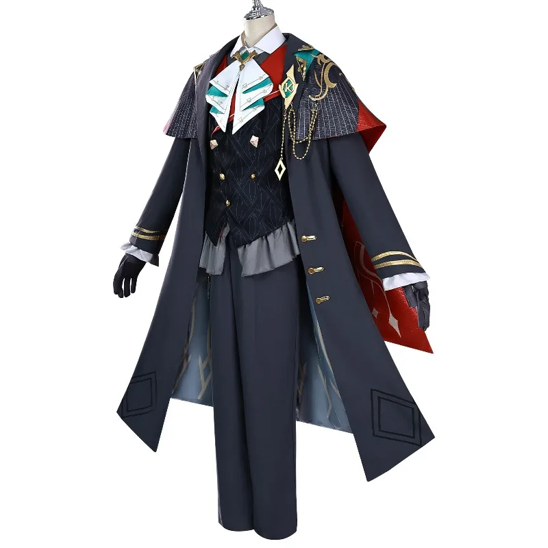 Anime 2025 Game in Stock Gs Impact X KFC Cos Alhaitham Unisex Coat Vest Shirt Pants Belt Accessories  Role-playing Costume