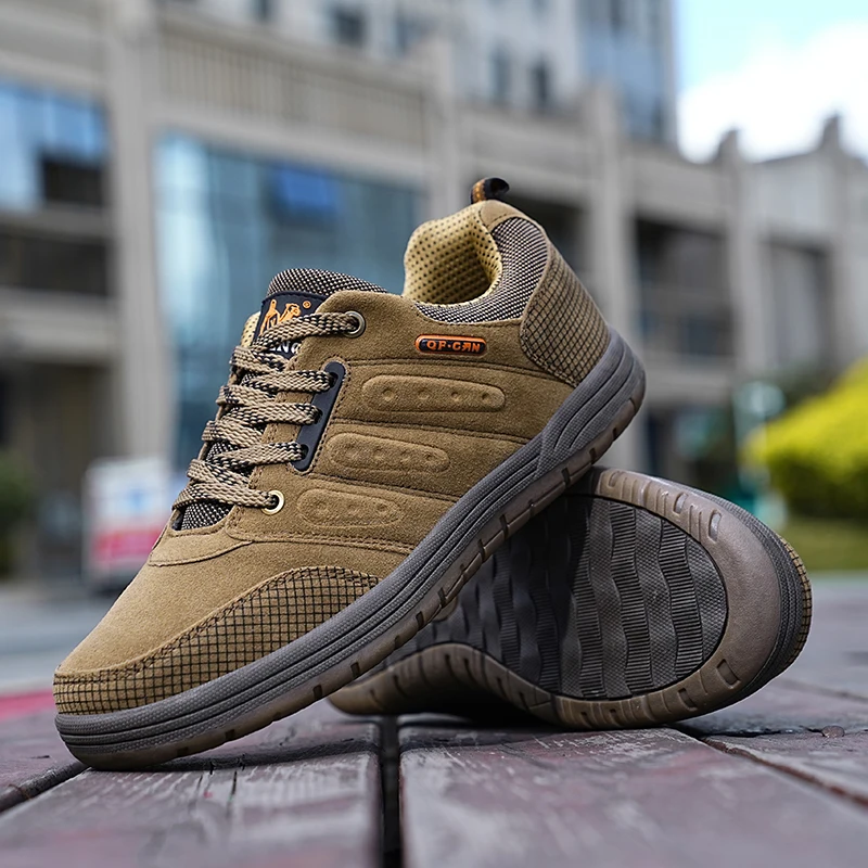 Large size Hot Outdoor Hiking and Mountaineering Shoes Men's Fashion Leisure Sports Shoes Classic Style Hiking Flat Footwear - Image 4