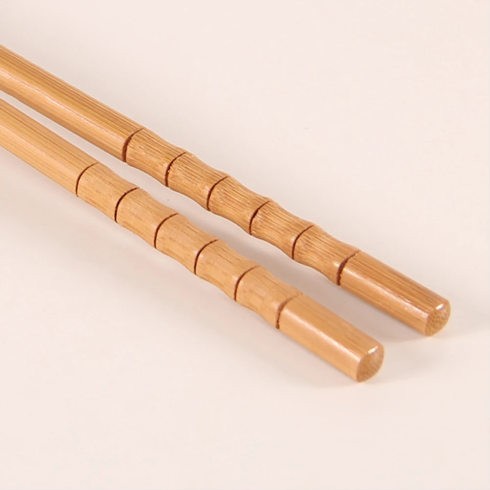 

10pcs Bamboo Chopsticks Wooden Reusable Smooth Polished Food Grade Mouldproof For Home Kitchen Restaurant