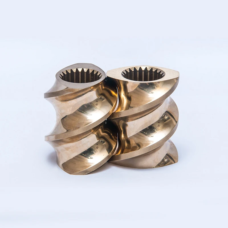 Custom Twin Screw Thread Element WR5 X260 Alloy for Extruder Conveying Mixing Sections in Food Feed Casting auger screw