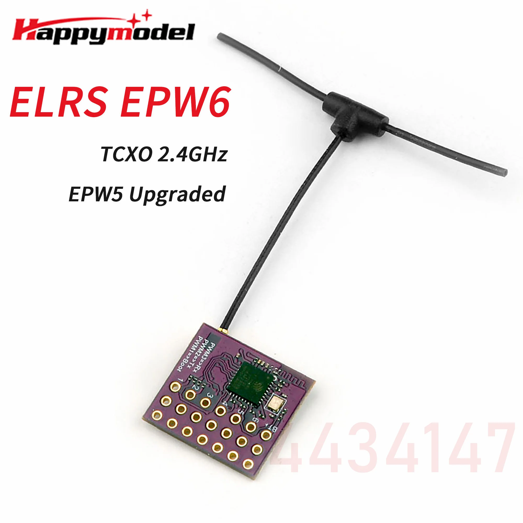 Happymodel express slrs ELRS EPW6 TCXO 2.4 جيجا هرتز 6CH PWM إشارة استقبال EPW5 ترقية مناسبة ل FPV RC الثابتة الجناح كوادكوبتر DIY بها بنفسك