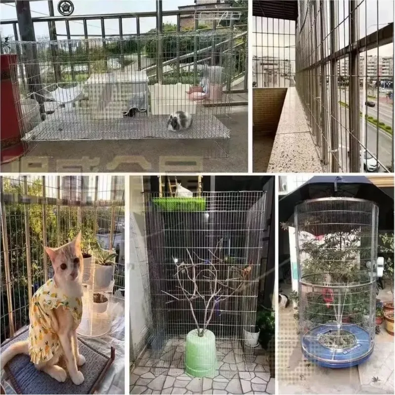 

Birdcage Balcony Garden Safety Protection Fence Galvanized Breeding Iron Cage Chicken Gog Pet Cage Rabbit Squirrel Parrot