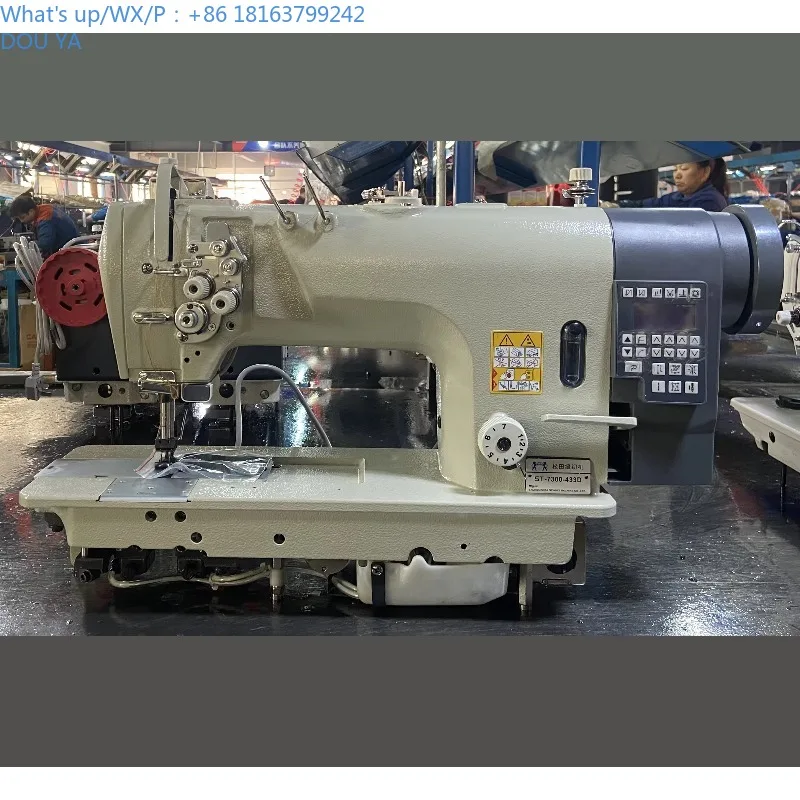 

2026 Industrial Computerized Double Stitch Sewing Machine High Speed Automatic Manual Feed Mechanism Motor Garment