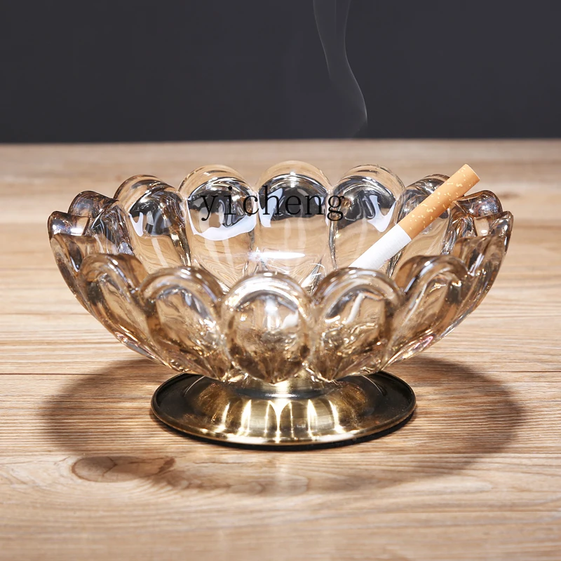 

LSL Glass Ashtray Multifunctional Home Living Room Office Personality Creative fashion