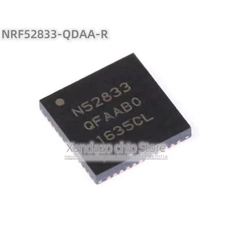 2pcs/lot NRF52833-QDAA-R NRF52833 QFN-40 package Original genuine Wireless transceiver Bluetooth chip