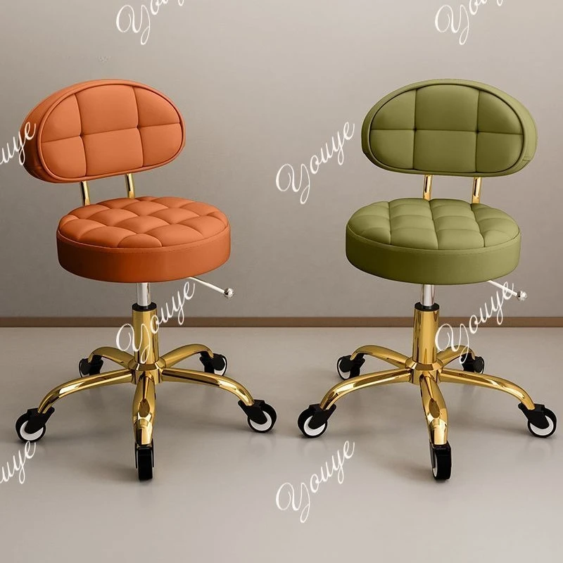 Nordic Lift Swivel Beauty Salon Stools Light Luxury Pulley Barber Chairs for Salon Furniture Creative Hairdressing Salon Chairs