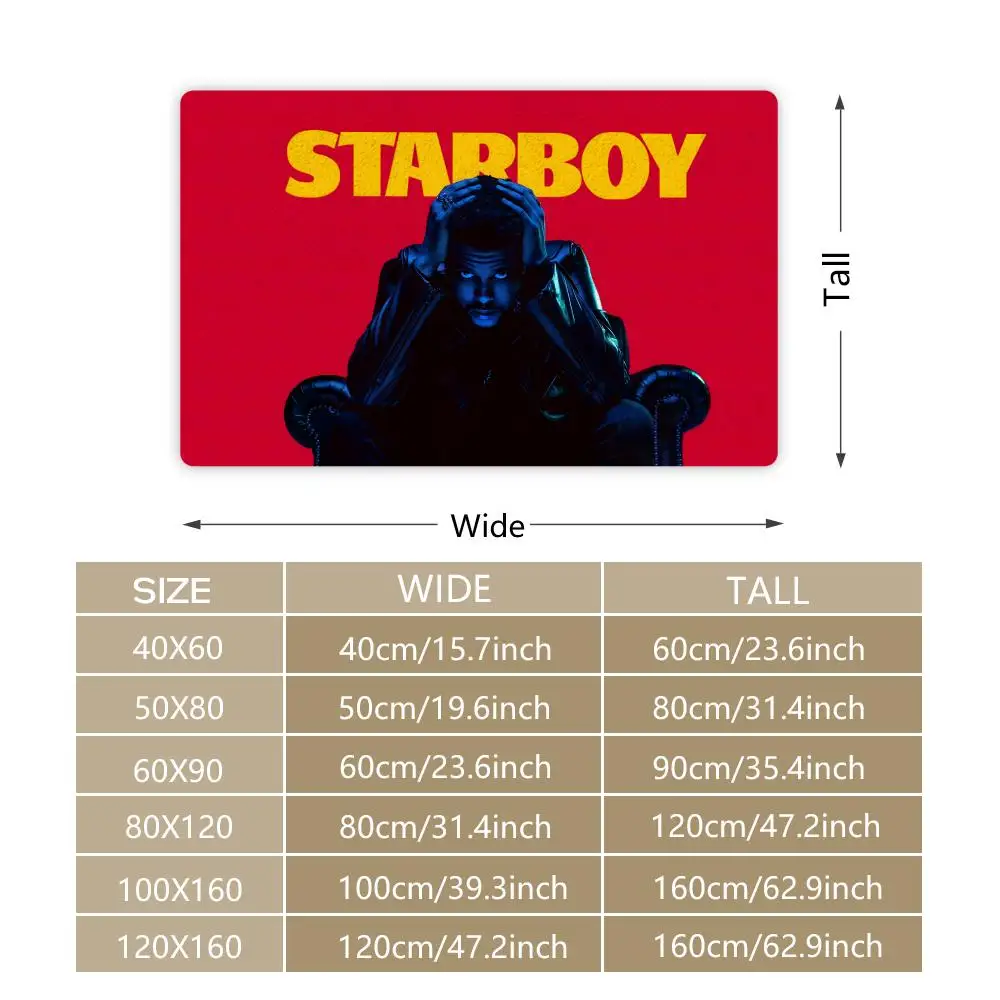 Singer T-The Hot W-Weeknd Floor Mat Cozy Flannel Soft Thick Non-Slip Mat For Living Room Bedroom Kitchen Decor Rugs