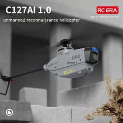 C127ai Single Blade Aileron Free Reconnaissance Helicopter Aerial Photography Optical Flow Positioning Helicopter