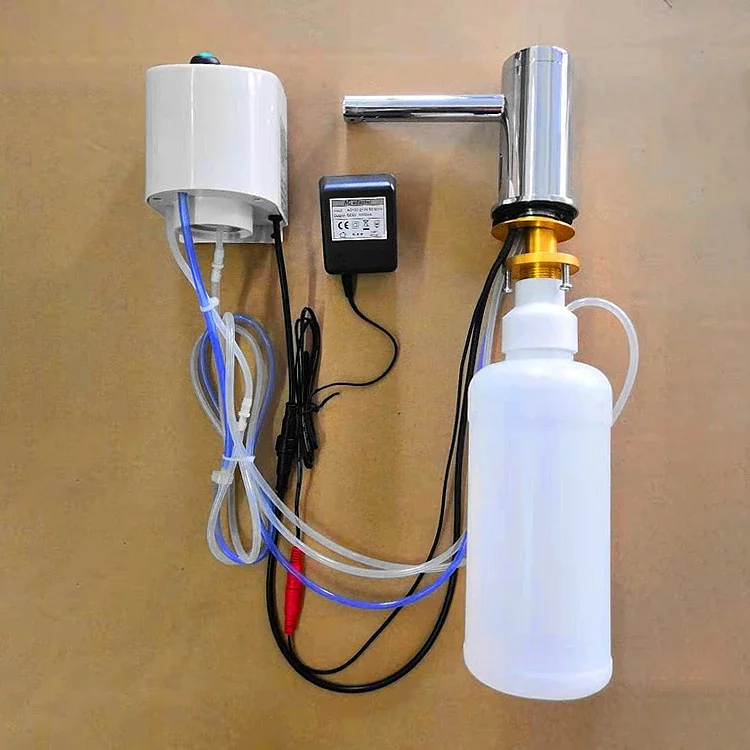 Dispenser automatico di sapone con sensore automatico per rubinetto intelligente a mani libere senza contatto