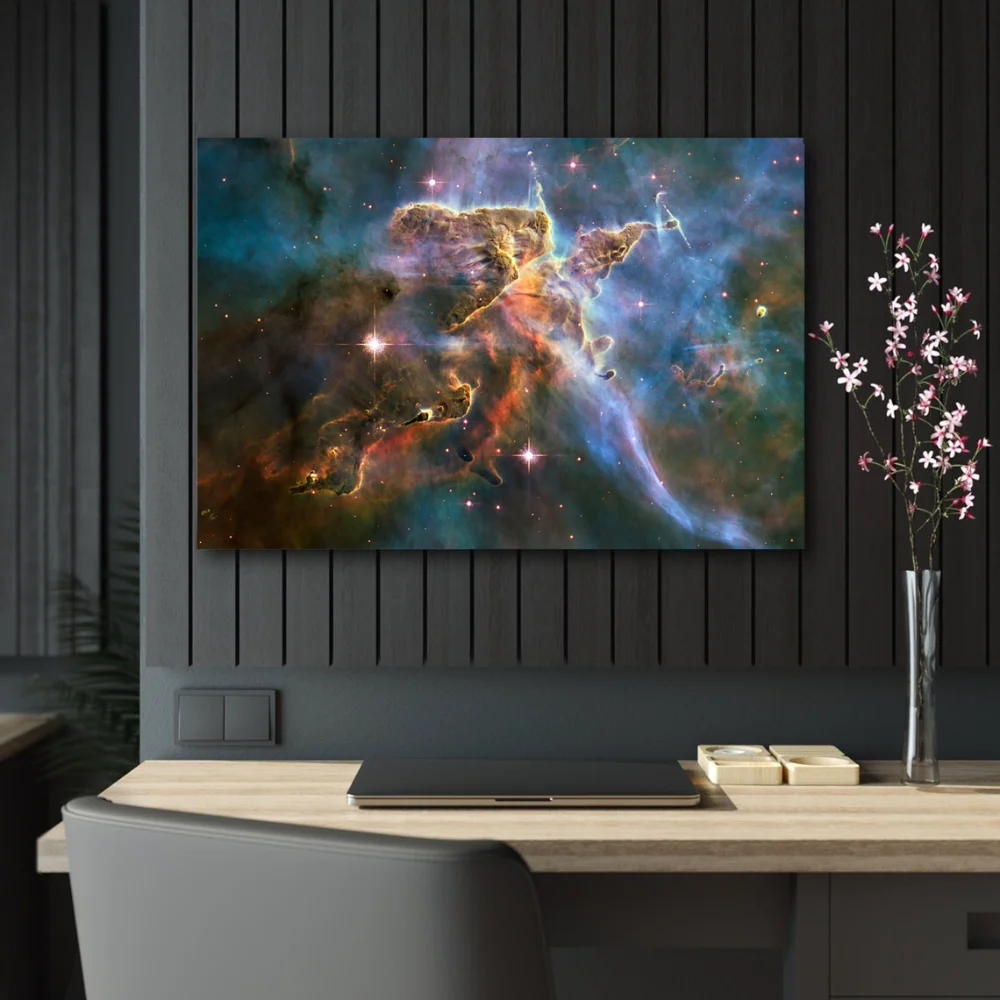 Hubble Space Telescope Nebula Poster Deep Field Space Astronomy Canvas Painting Cosmic Cliffs Wall Art Decor