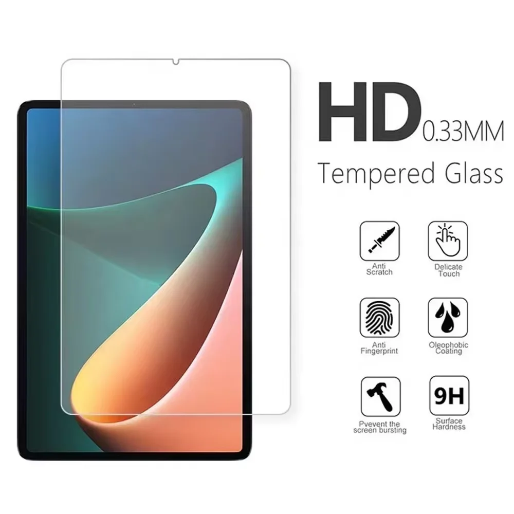 2 PCS 9H Tempered Glass Tablet Screen Protector For Xiaomi Pad 5 Pro 2021 11 Inch Anti Scratch Explosion Proof Protective Film