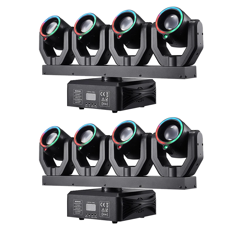 Sunart 2pcs/Lot 4 Moving Heads Bar Stage Effect Lighting For DJ Disco Night Clubs DMX Fixture With Laser
