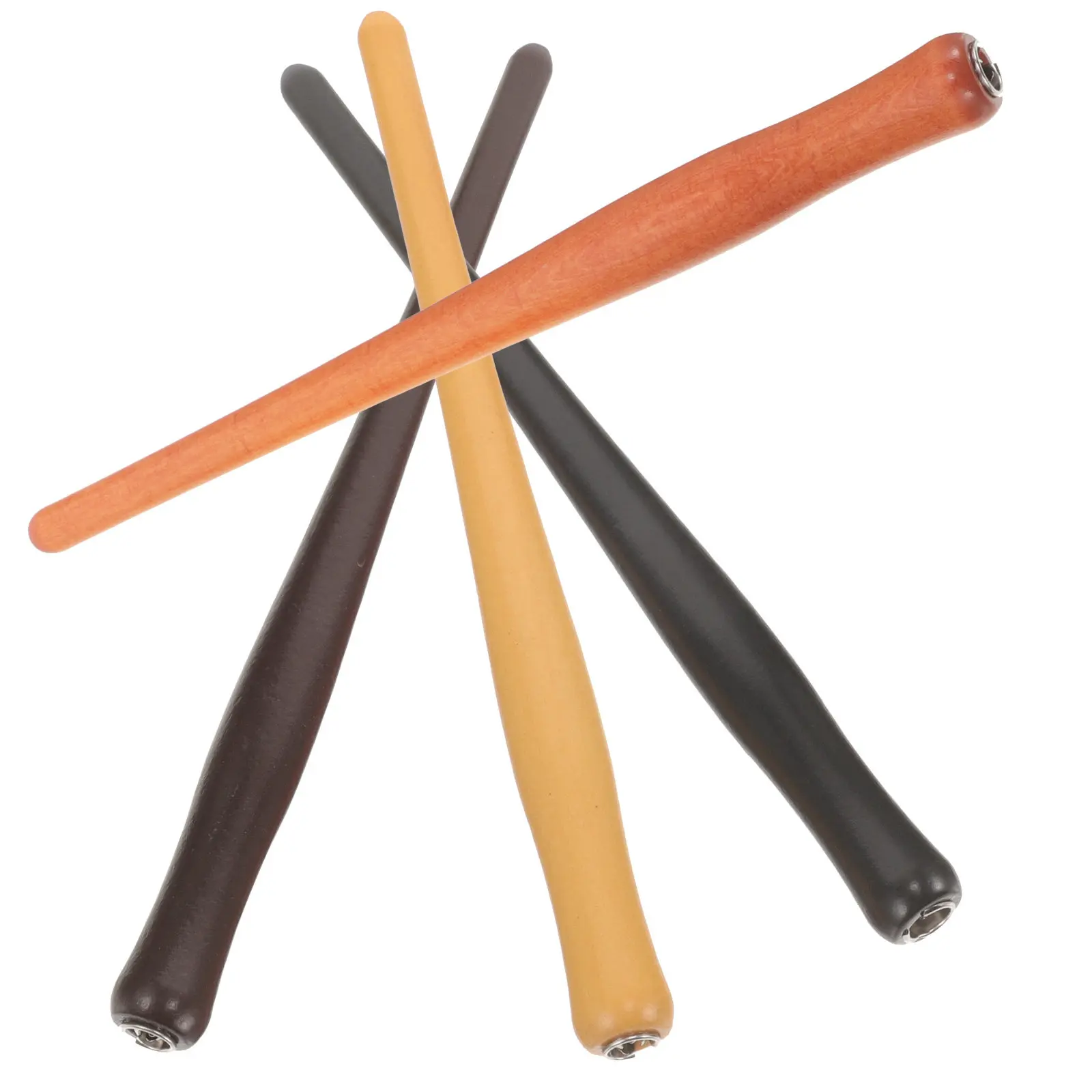 

4Pcs Wooden Calligraphy Penholder Compatible with Comic Pens Dip Pen Supplies Handcrafted Texture Comfortable Grip Writing