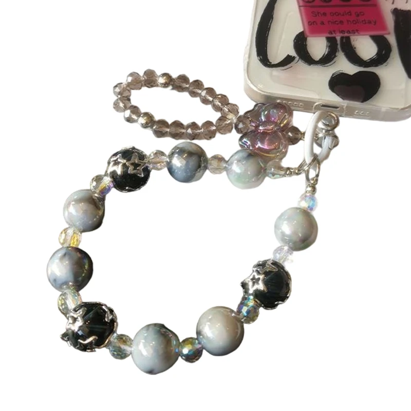 Bowknot Mobile Phone Lanyard Wrist Strap For Women Hand-held Chain Short Anti-lost Cellphone Case Key Pendant Phone Charm Strap