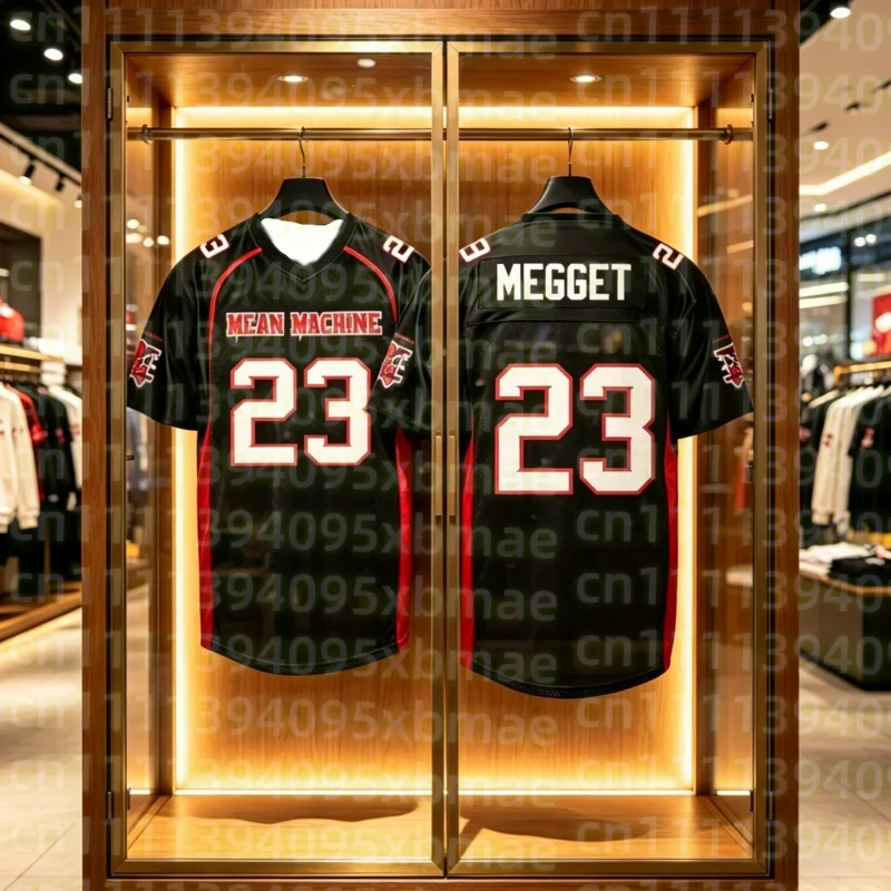 2026Men's American Football Jersey Breathable and Comfortable MEAN MACHINE CREWE Training Jersey Soccer Uniform Family Kids Tees