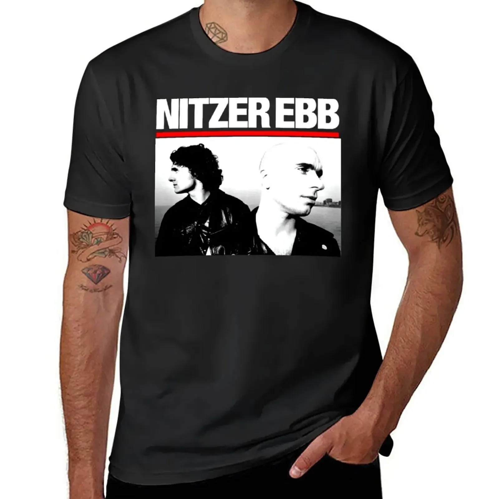 

New Nitzer Ebb 11 T-Shirt graphic t shirts vintage t shirt Men's Hot Sale Crewneck Round Neck Short Sleeve New Arrival Casual