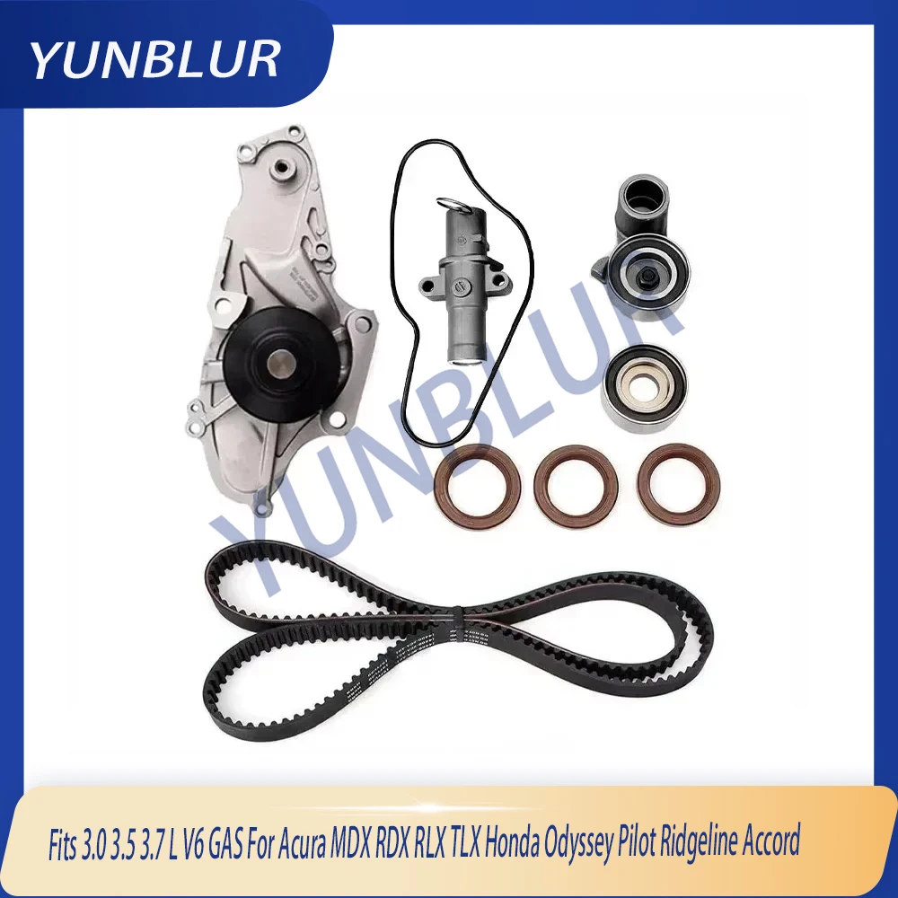 

Engine Timing Belt Kit with Water Pump Fits 3.0 3.5 3.7 L V6 GAS For Acura MDX RDX RLX TLX Honda Odyssey Pilot Ridgeline Accord
