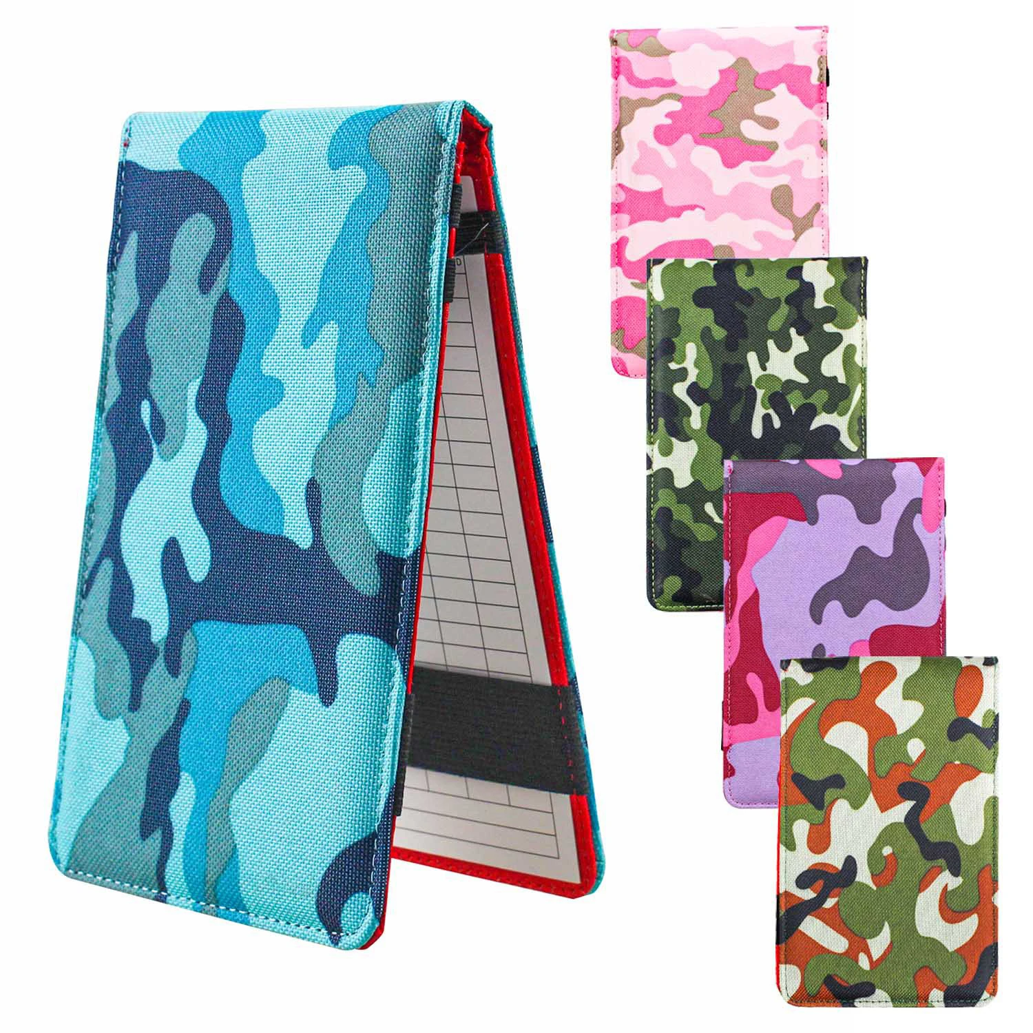 CRESTGOLF Nuovo porta segnapunti da golf Portafoglio per punteggio da golf Camouflage Punteggio da golf Tasca per punteggio Accessori per regali da