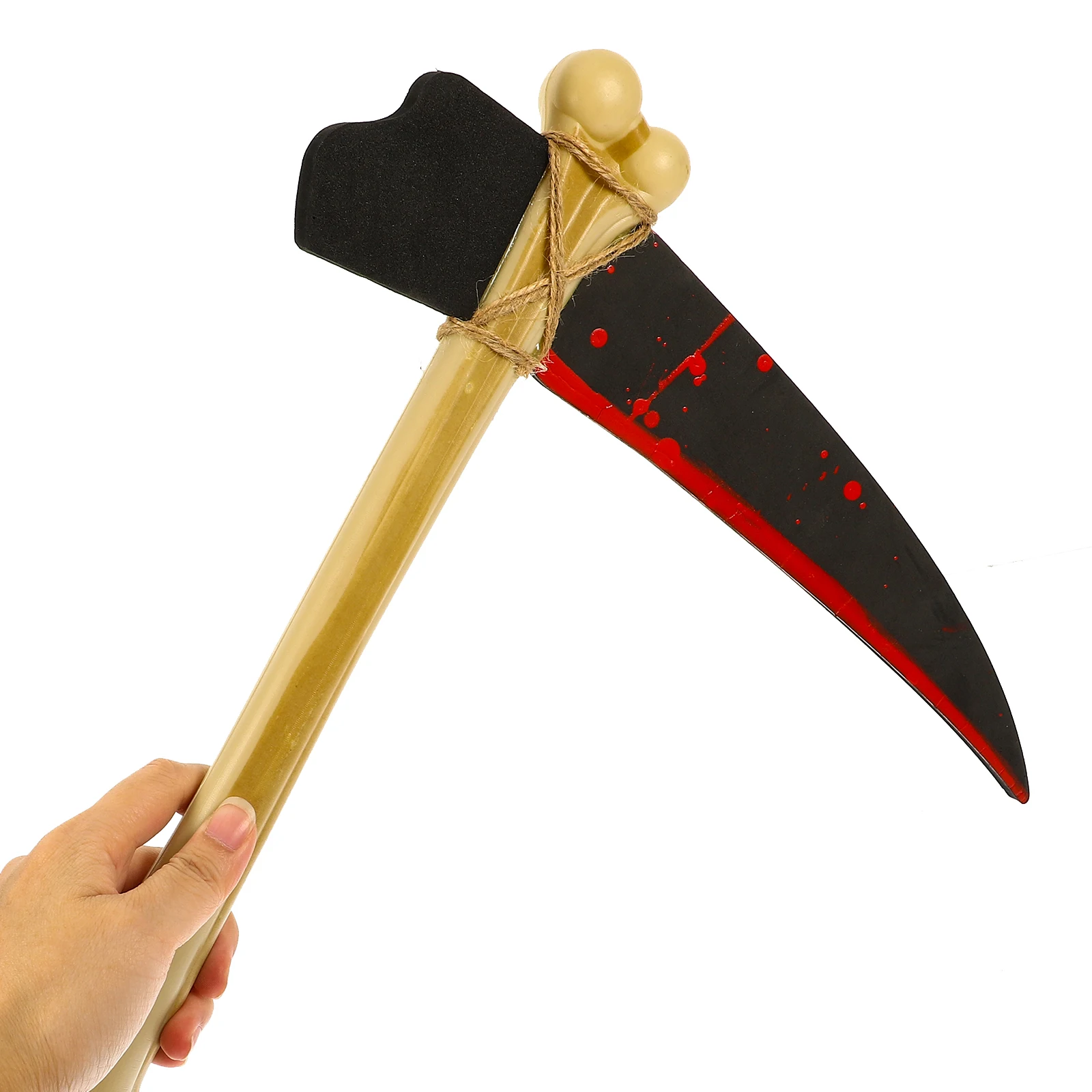 Faucille d'os Costumes d'halloween, ornements artisanaux, accessoires de décoration, accessoires de Cosplay de bal, accessoires de spectacle de fête en plastique