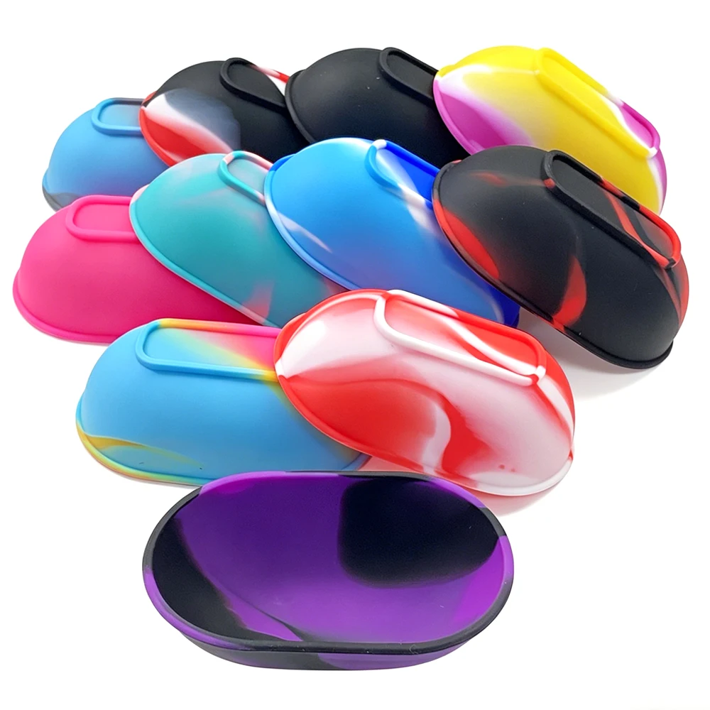 10Pcs Silicone Bowl 50/67/90mm Diameter Tobacco Herb Smoking Accessories For Smoke For Grinder Gourd Storage Box Container Gift view 4