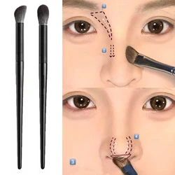 Brocha para sombra de nariz, brochas de maquillaje de contorno en ángulo, silueta de nariz, sombra de ojos, brocha correctora de mezcla cosmética, herramientas de maquillaje