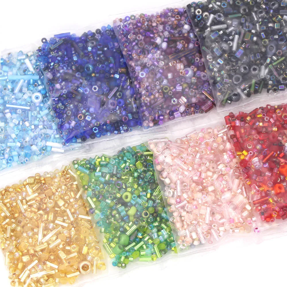 10g Mix Shape Beads Japanese Miyuki Glass Seed Beads DIY Bracelet Earring Round Spacer Sew Crafts Jewelry Making Accessories