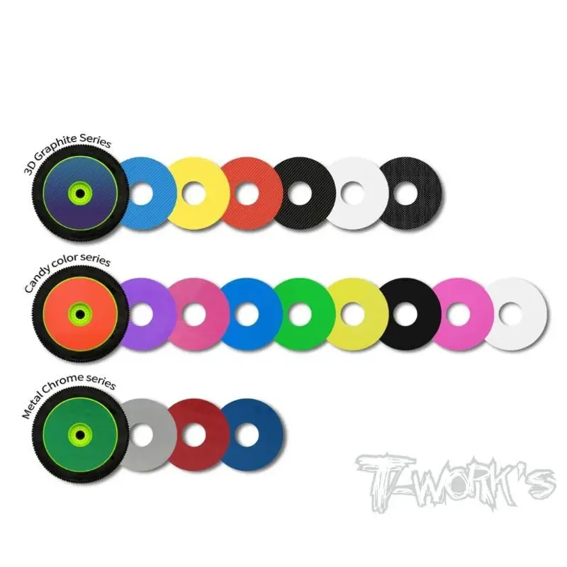 

Original T Works TS-061 Truggy Rims Sticker 12pcs. (9colors.) Rc Tool
