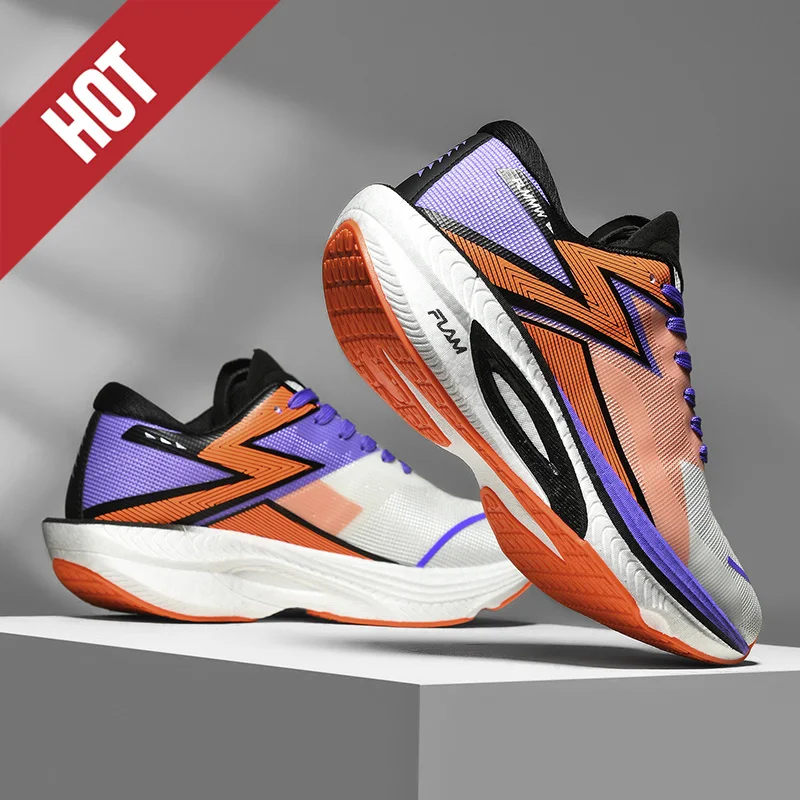 New Men's Running Shoes Marathon Soft Cushion Shock Absorbing Sports Shoes Comfy Unisex Sneakers Light Anti-Slip Training Shoes