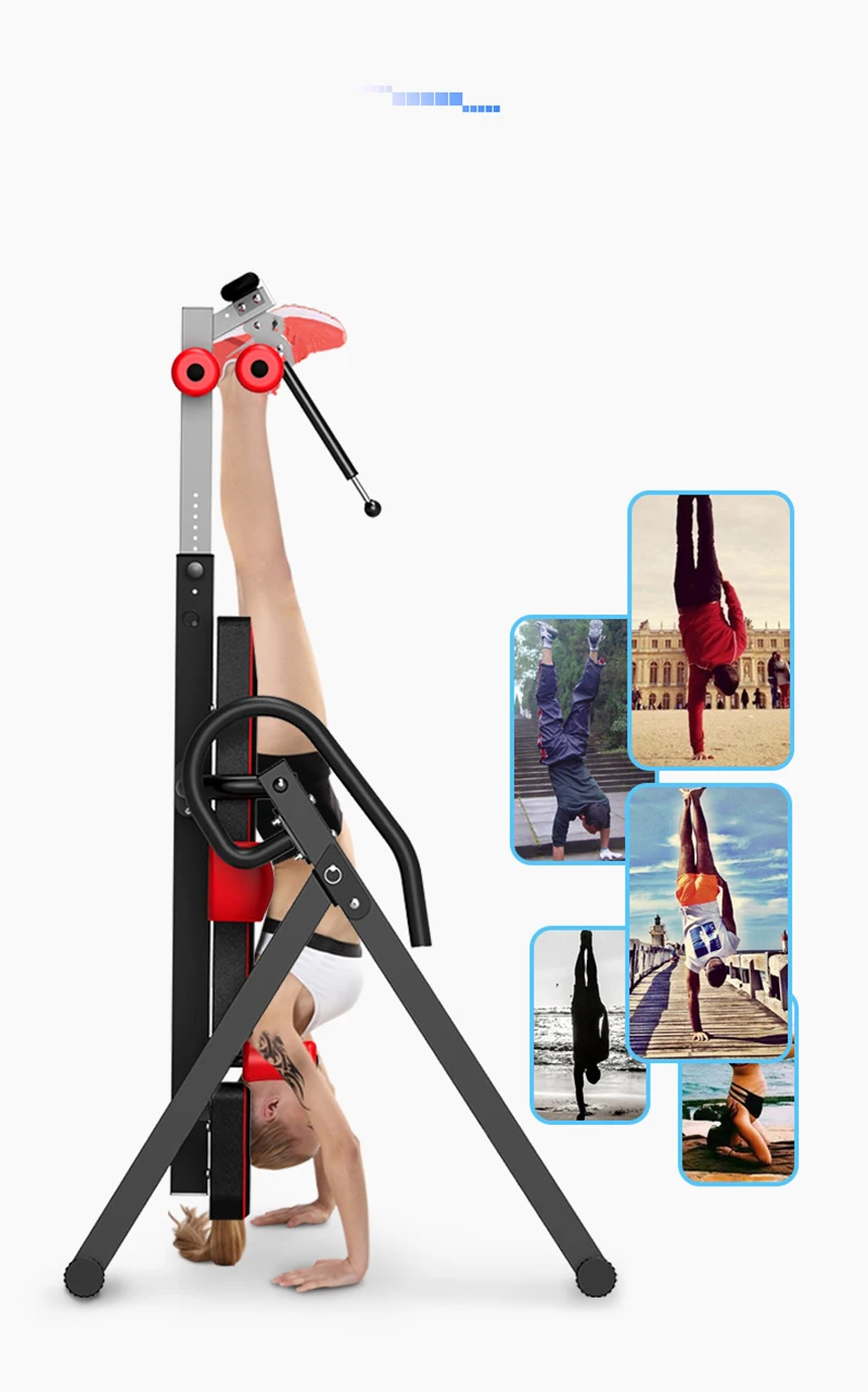 Handstand Machine Multifunctional Inversion Therapy Table Upside Down Device Fitness Equipment Back Stretcher Machine