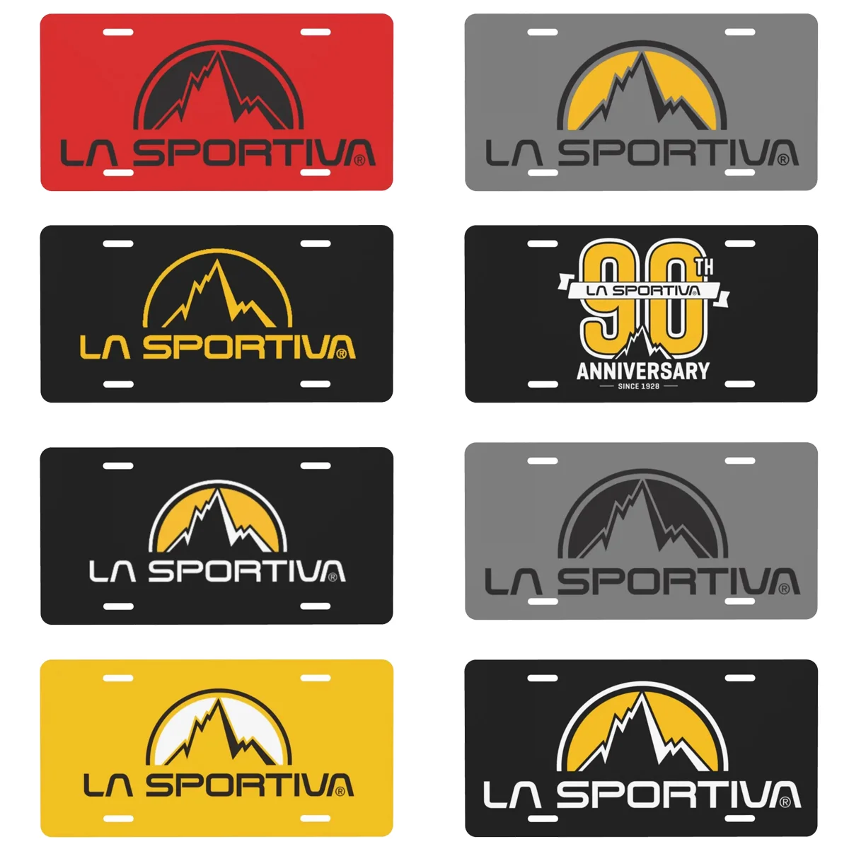 La Sportiva License Plate Novelty Decorative Car Front License Plate Aluminum Front Vanity Tag Vanity Tag 6 X 12 Inch