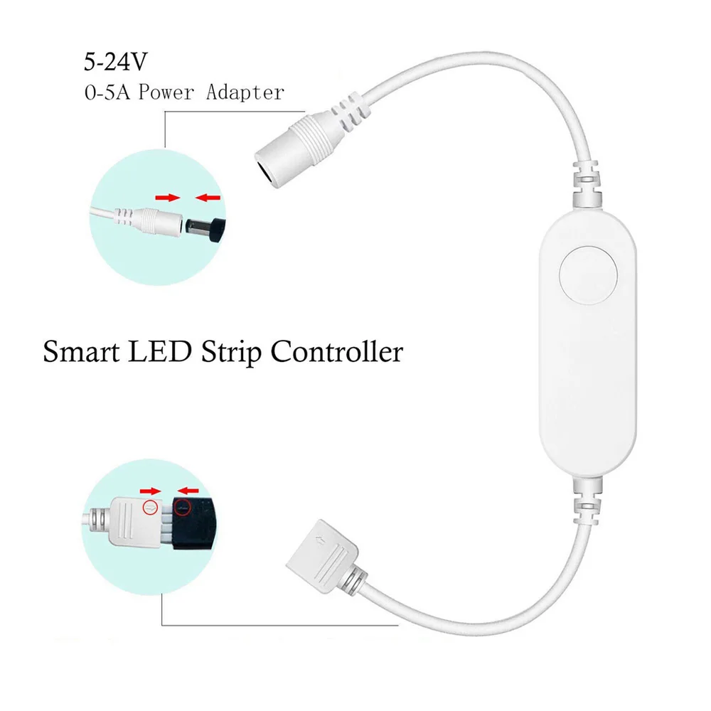 Imagem -06 - Led Rgb Redondo sob a Luz do Armário do Armário Lâmpadas de Armário Reguláveis Móveis Wifi Controle de Voz do Aplicativo Smart Life Assistente do Google 2-9 Pcs