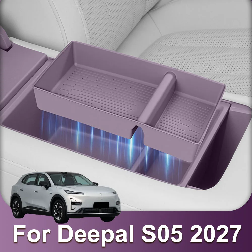 Armrest Box Storage Box Pad Fit For Changan Deepal S05 2027 Silicone Protective Pad Anti-fouling Car Modification Supplies