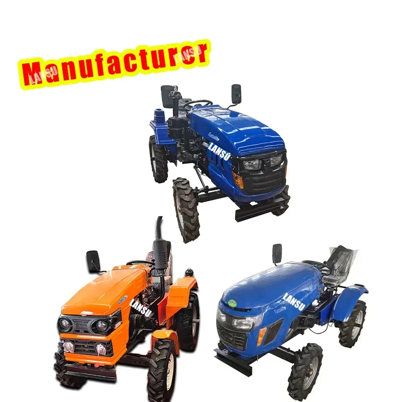 

New design hot sale Mini Tractor with plow from china diesel farm tractor backhoe steering wheels for tractors