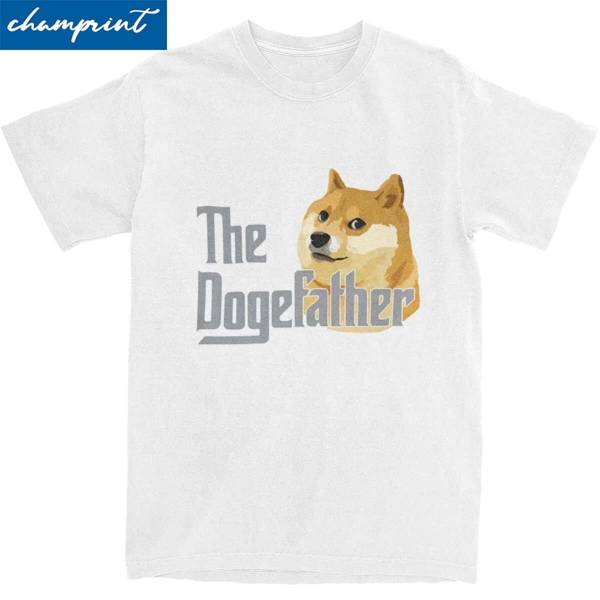 Футболка Dogefather для мужчин и женщин, догкоин для майнинга биткоинов, Hodl, Удобные Хлопковые футболки с круглым вырезом и коротким рукавом, идея для подарка